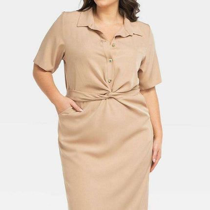Chic Plus Size Kyoto Office Dress by Karko