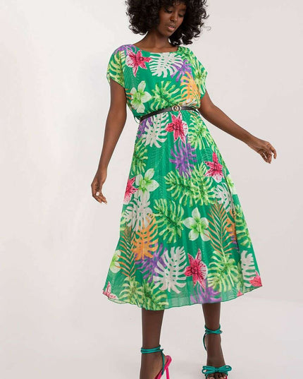 Italian Summer Breeze Flared Dress For Women Everyday Casual