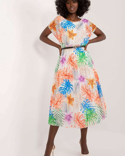 Italian Summer Breeze Flared Dress For Women Everyday Casual