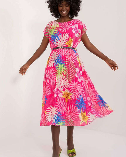 Italian Summer Breeze Flared Dress For Women Everyday Casual