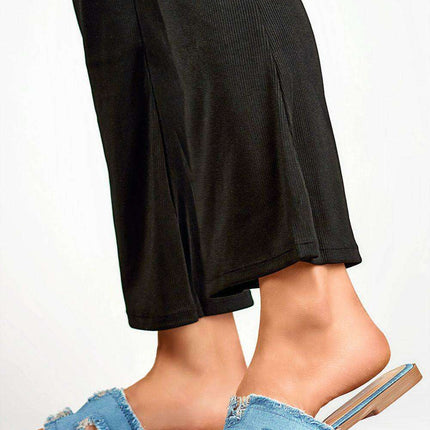 Stylish Women's Textile Strap Flip-Flops