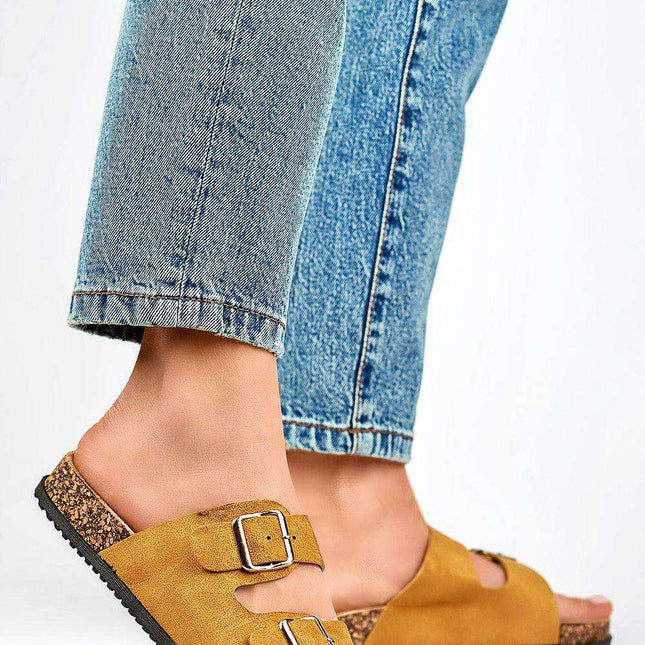 Sustainable Chic Suede Summer Flip-flops