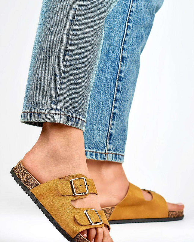 Sustainable Chic Suede Summer Flip-flops