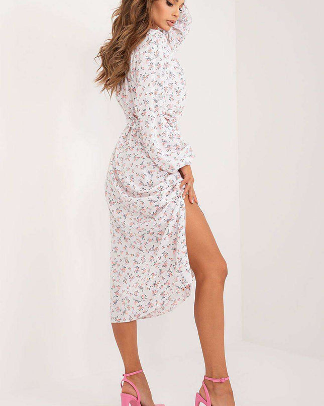 Charming Vintage Floral Viscose Maxi Dress for Summer Adventures