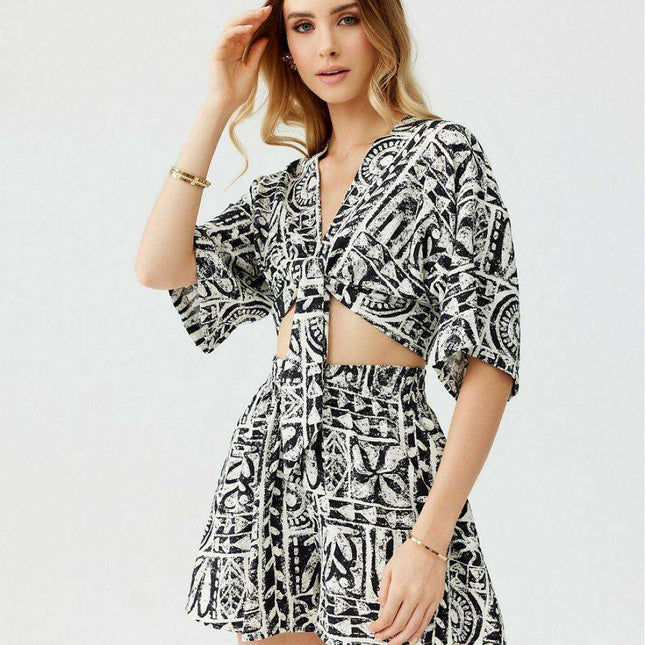 Vera Elegant High-Waisted Summer Trousers - Made in Europe