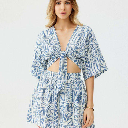 Vera High-Waisted Wide Leg Summer Trousers