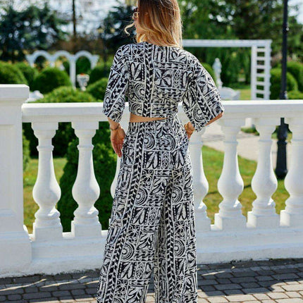 Roco Fashion High-Waisted Wide-Leg Shorts