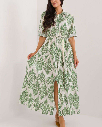 Bohemian Oasis Shirt Dress Italian Summer Style For Women