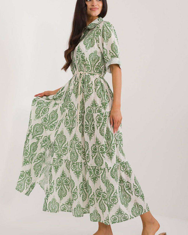 Bohemian Oasis Shirt Dress Italian Summer Style For Women