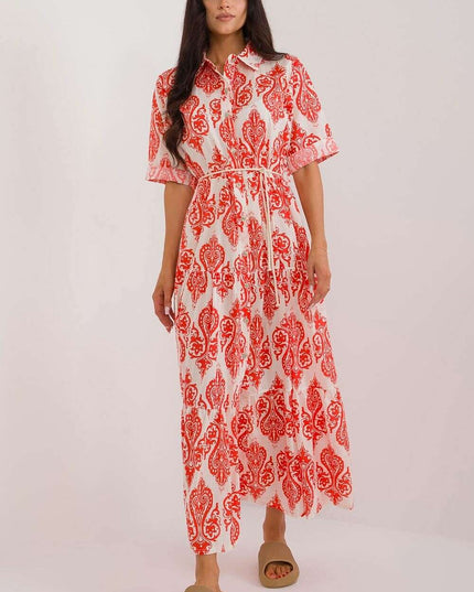 Bohemian Oasis Shirt Dress Italian Summer Style For Women