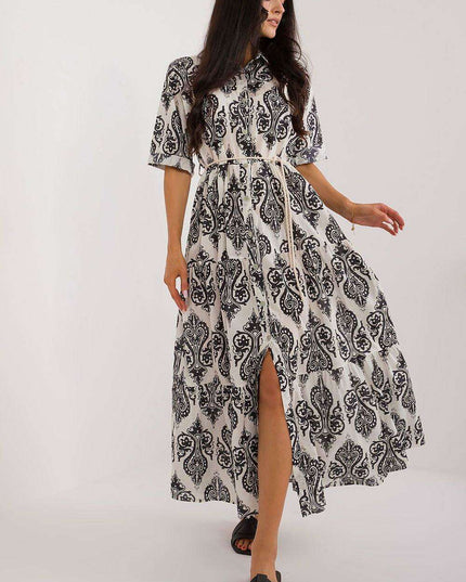 Bohemian Oasis Shirt Dress Italian Summer Style For Women