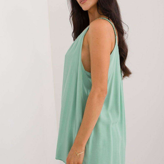 Elegant Summer Strapless Viscose Blouse