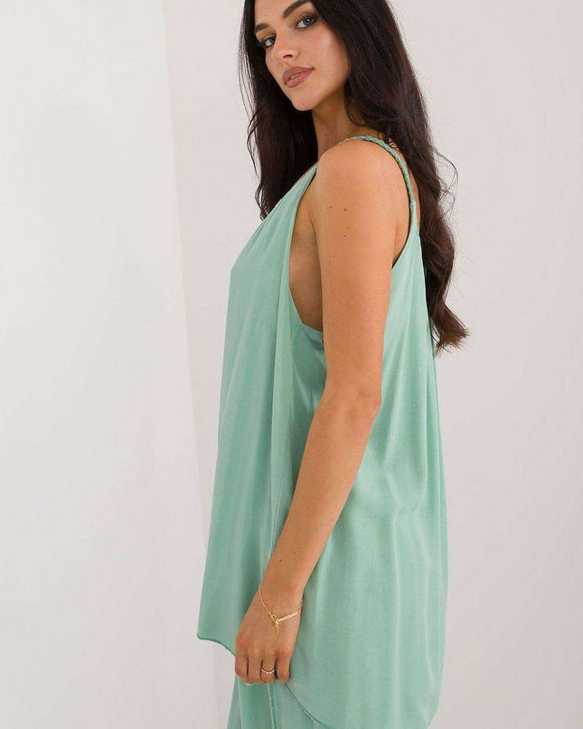 Elegant Summer Strapless Viscose Blouse