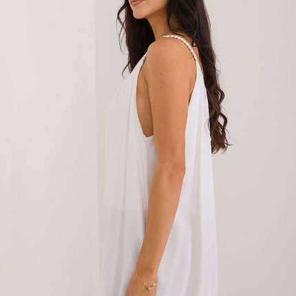 Elegant Summer Strapless Viscose Blouse