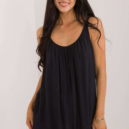 Elegant Summer Strapless Viscose Blouse