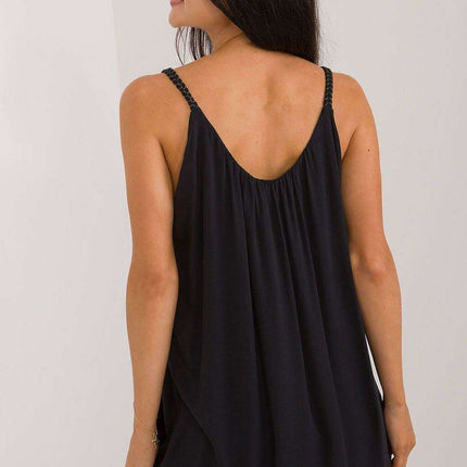 Elegant Summer Strapless Viscose Blouse