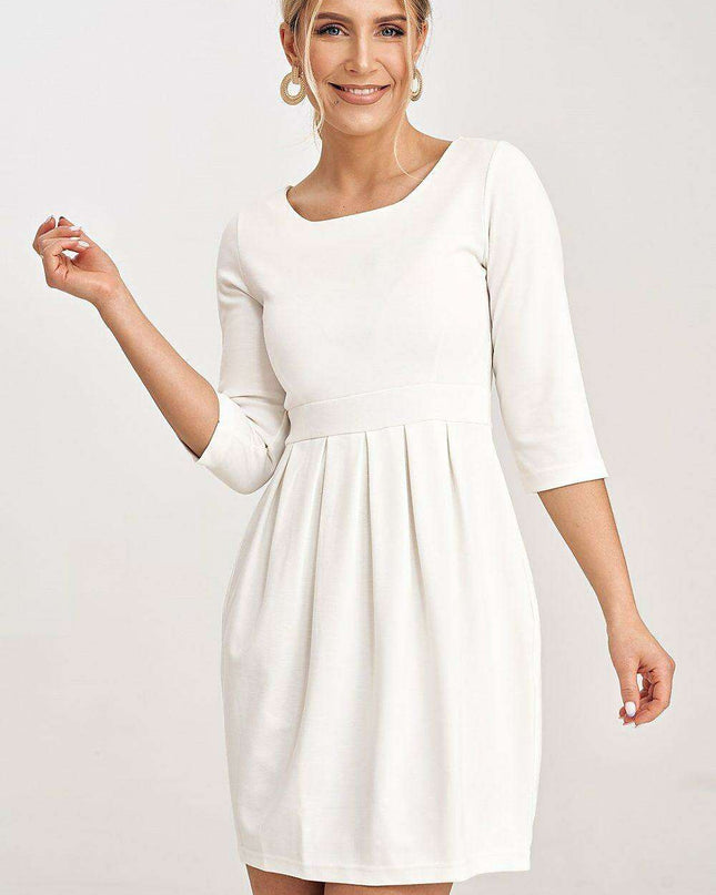 Chic Crease Detail Midi Dress