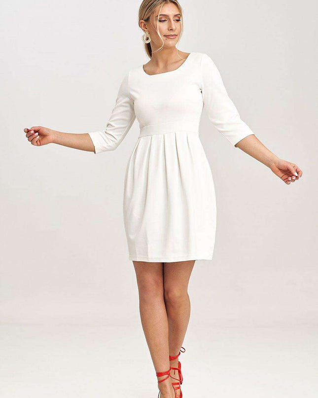 Chic Crease Detail Midi Dress