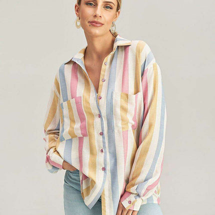 Elegant Asymmetrical Long Sleeve Top