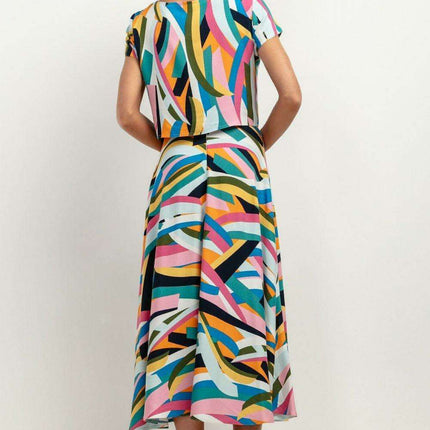 Summer Chic Viscose Patterned Blouse