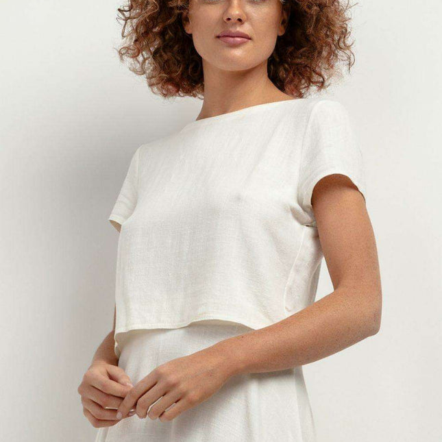 Tessita Summer Linen Blouse - T401