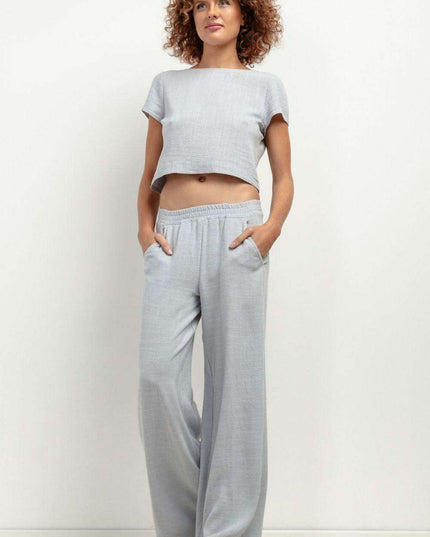 Chic Summer-Ready Wide-Leg Linen Pants for Modern Women