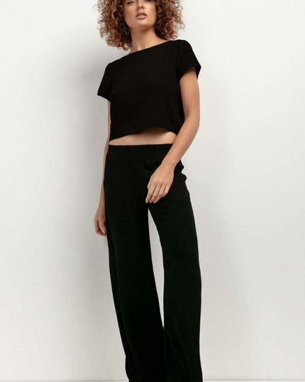 Chic Summer-Ready Wide-Leg Linen Pants for Modern Women