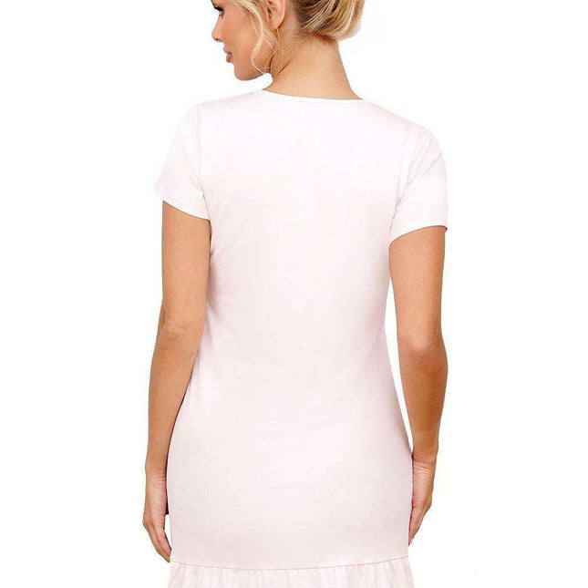 Chic Black Panther Print Cotton Nightgown for Trendsetting Women