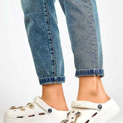 Chic Black Women's Slip-On Platform Flip-Flops