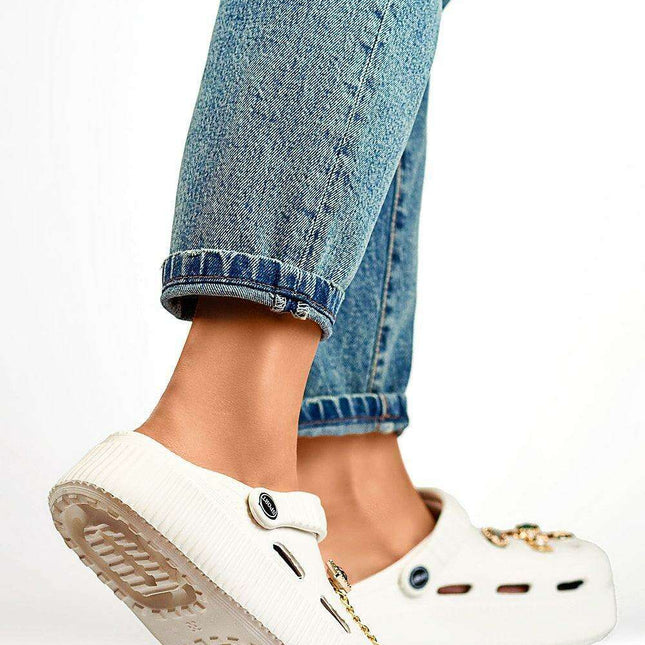 Chic Black Women's Slip-On Platform Flip-Flops