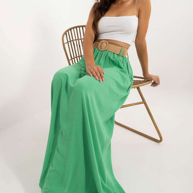 Green Long Skirt Model 198967 Maxi Viscose Casual Everyday