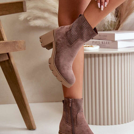 Heel boots model 199065