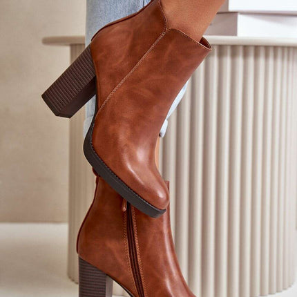 Heel boots model 199086