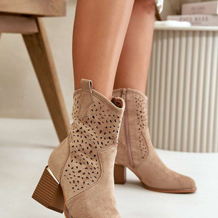 Heel boots model 199089