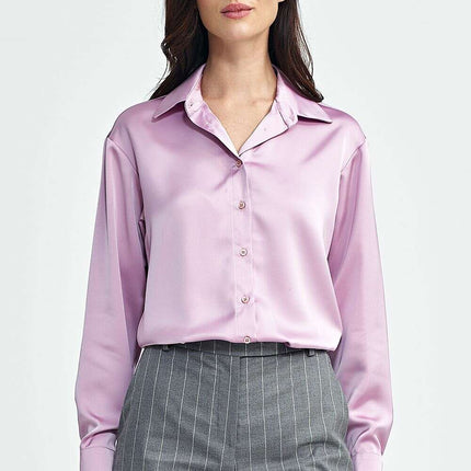 Satin Shapewear Bodysuit Beige for Women Long Sleeve