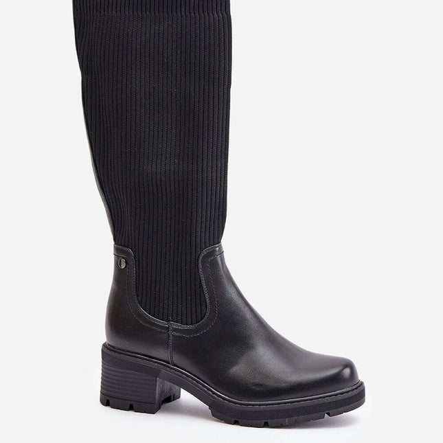 Heel boots model 200114