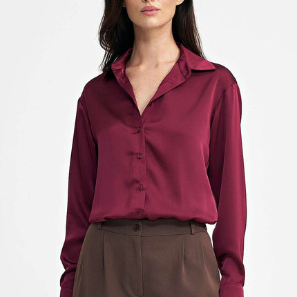 Satin Shapewear Bodysuit Beige for Women Long Sleeve