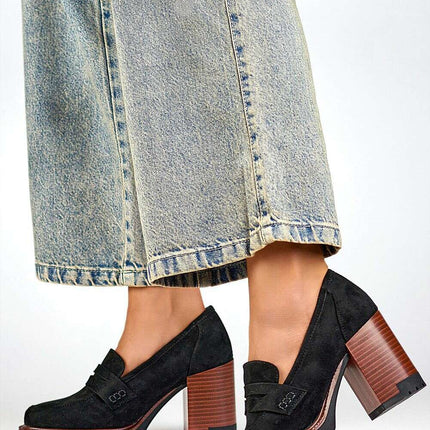 Block heel pumps model 200455