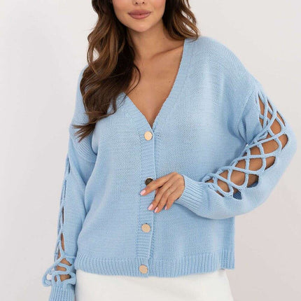 Beige Cardigan Model 200494 Women Casual Knitwear Everyday