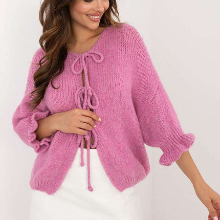 Beige Cardigan 200499 Women Lightweight Casual Sweater