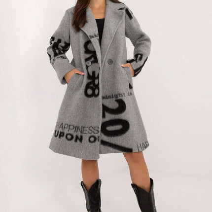 Women's Transitional Coat 200504 With Colorful Print