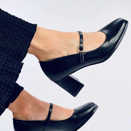 Block heel pumps model 200654
