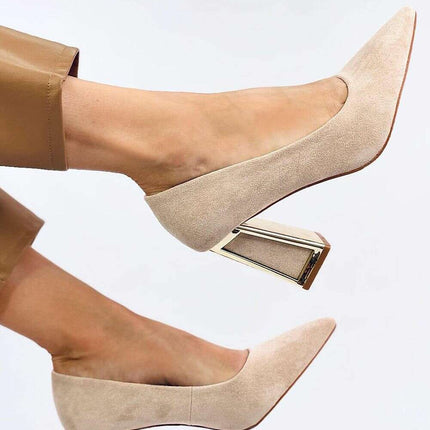 Block heel pumps model 200659