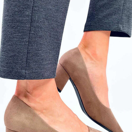 Block heel pumps model 200683