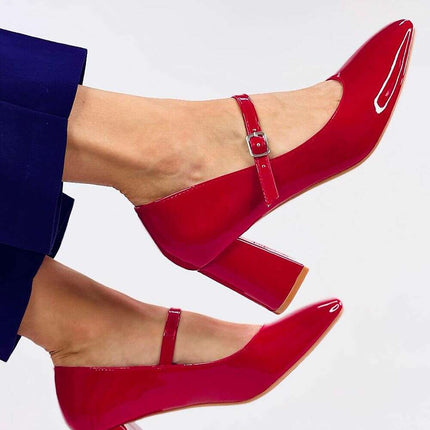 Block heel pumps model 200691