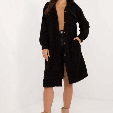 Pink Boucle Long Sleeve Shirt Model 200989 For Women