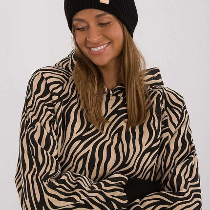 Pink Acrylic Beanie Hat With Discreet Front Patch Detail