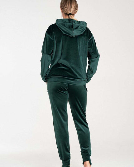 Luxurious Velour Lounge Pants with Adjustable Drawstring and Convenient Pockets