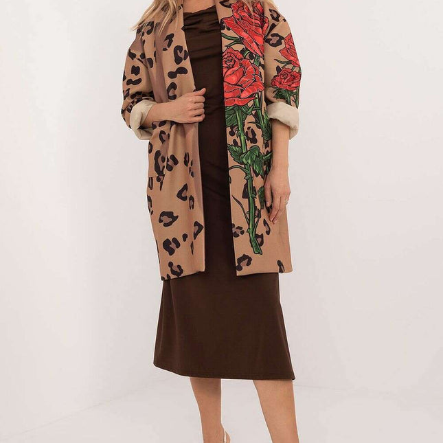 Women Unbuttoned Transitional Coat 201599 Casual Lightweight