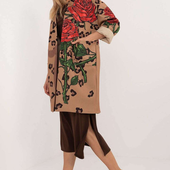 Women Unbuttoned Transitional Coat 201599 Casual Lightweight